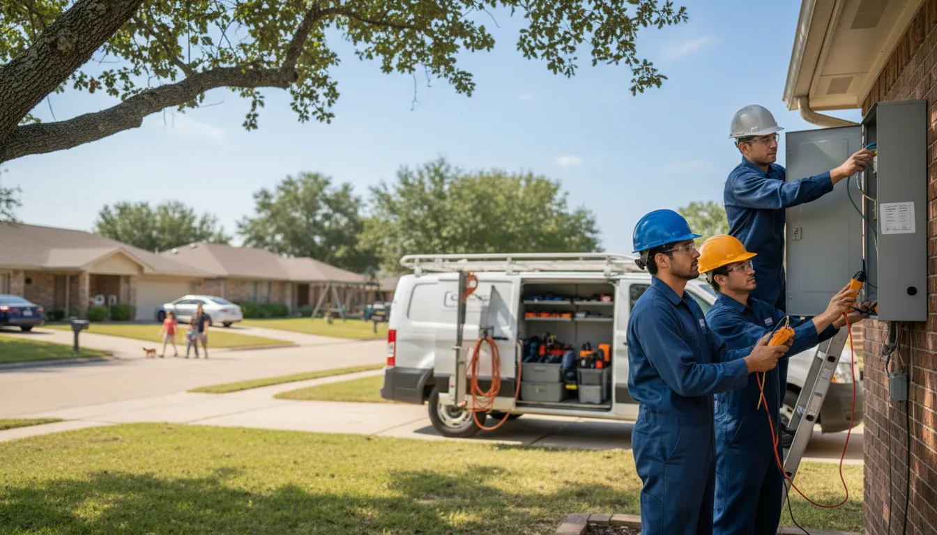 Certified electrician providing emergency electrical services in Peralta, NM